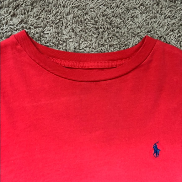 Red polo crew neck t shirt - Picture 6 of 13